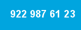 922 987 61 23 922 987 61 23